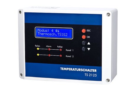 Temperatuur-schakelaar 2 sensors | TS-2125 + 2x TS1
