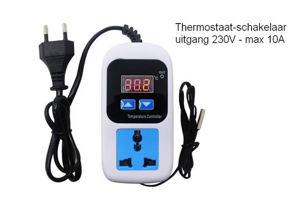 Thermostaat-schakelaar 230 Volt |KT-3008 | Uitlopend!