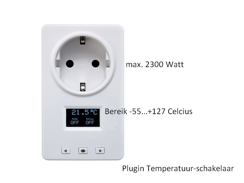 230V Temperatuurregelaar thermostaat in stopcontact - dugoshop