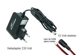 GSM alarm-melder netvoeding 12V+coax | McPower